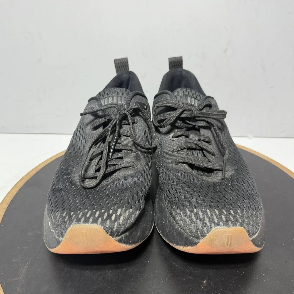 NOBULL Shoes Mens Size 11 Black Mesh Cushioned Running Training Sneakers Gym